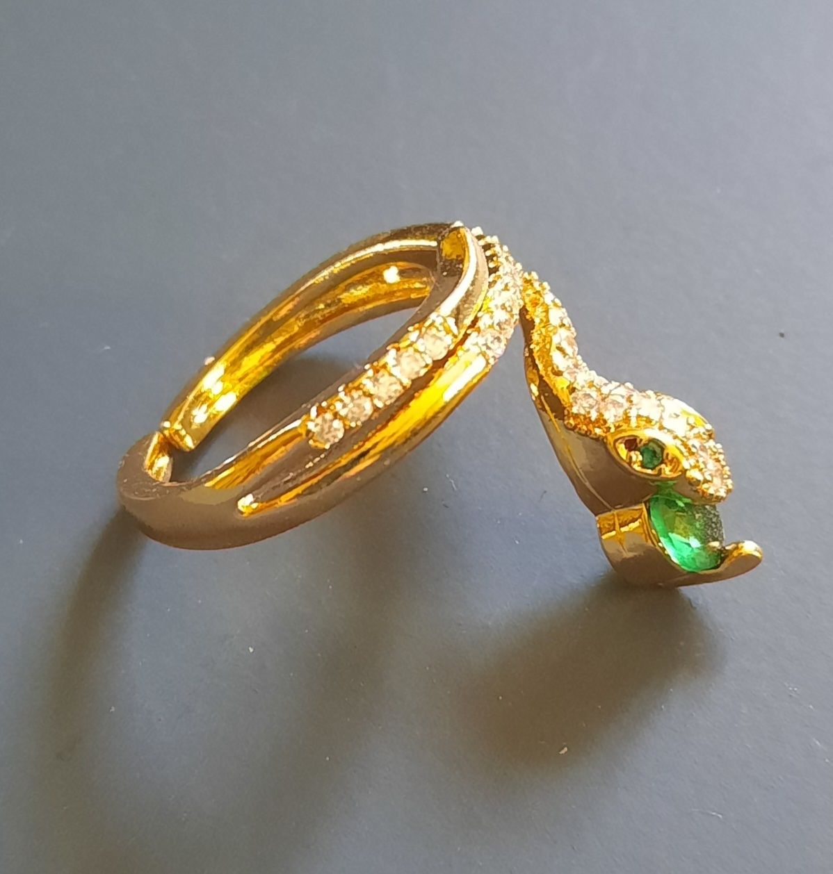 Anelli: Fingerring Schlange goldfarben – Nuovo (secondo la descrizione) da Uster venduto da sista-esta