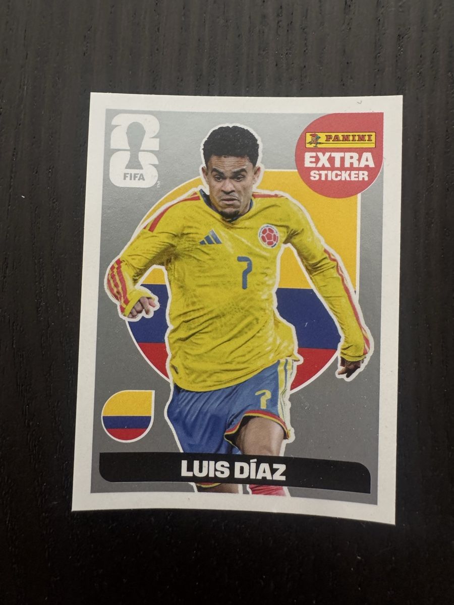 Panini Cartes à collectionner: Panini Extra Sticker Luis Diaz silber – Neuf (Voir description) à Herzogenbuchsee par Karrui