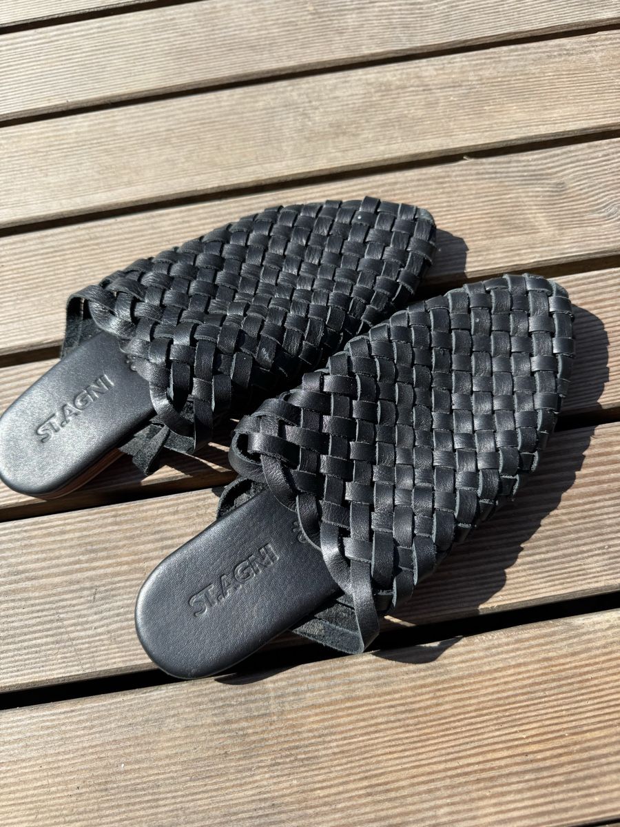 Scarpe da donna: St. Agni Leder Mules 38 – Usato da Klosters venduto da jewelsy