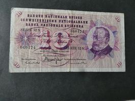 Schweiz 1968, 10 Franken