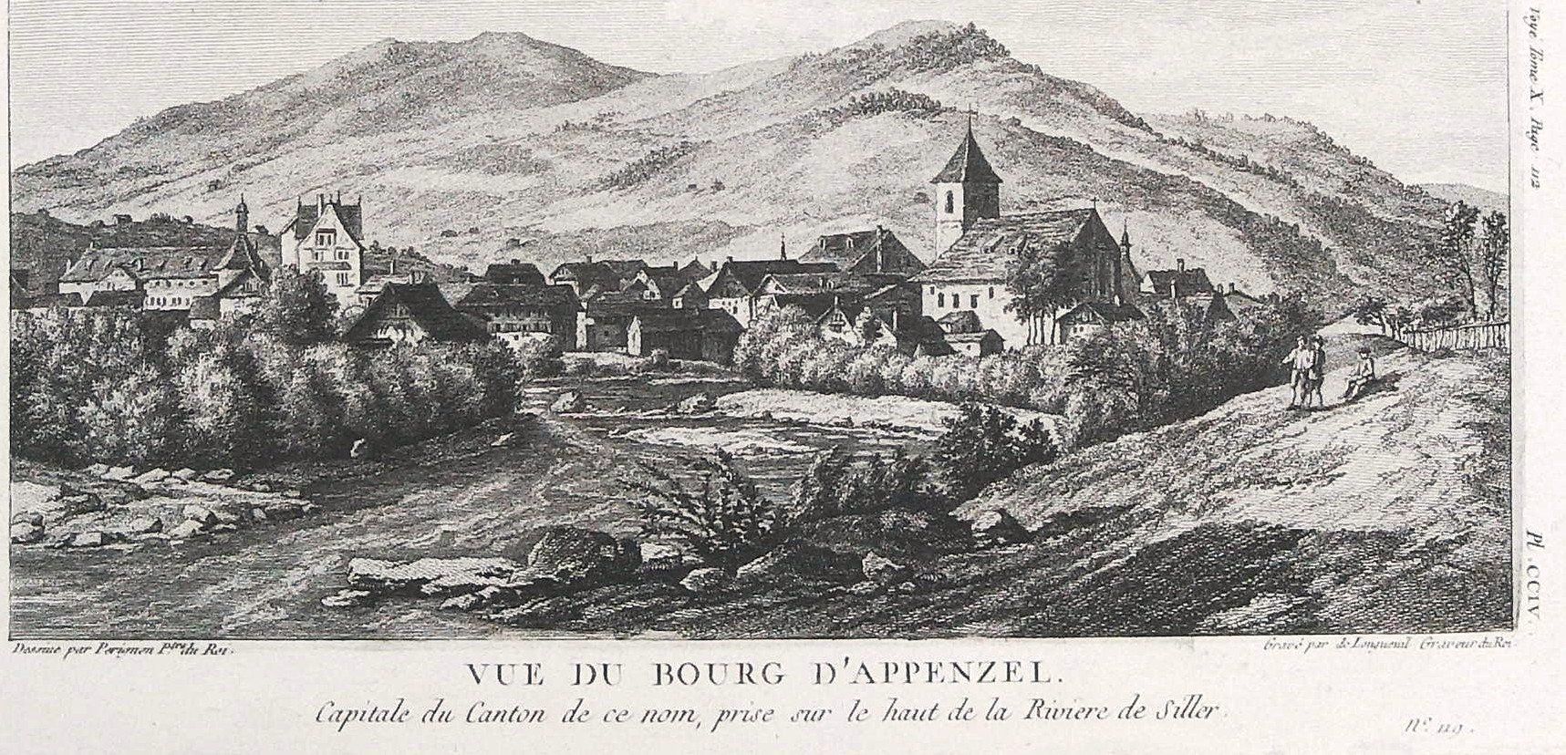 Incisioni: Appenzell Originalkupferstich 1780 – Usato da Rafz venduto da Helvet32 1