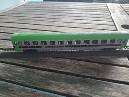 Eisenbahnwagen Ralpin grün/silber guter Zustand