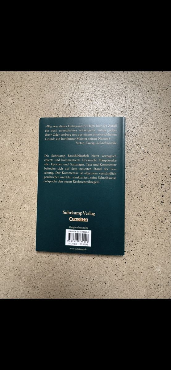 Libri: Stefan Zweig - Schachnovelle – Usato da Olten venduto da lea_d8rp 1