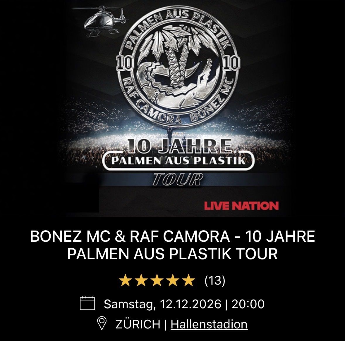 Biglietti: Palmen aus Plastik - Tickettausch – Nuovo e nell'imballaggio originale da Ruswil venduto da Sandra18931995