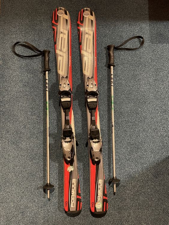 Ski 110cm, inkl. Stöcke 80cm | Kaufen auf Ricardo