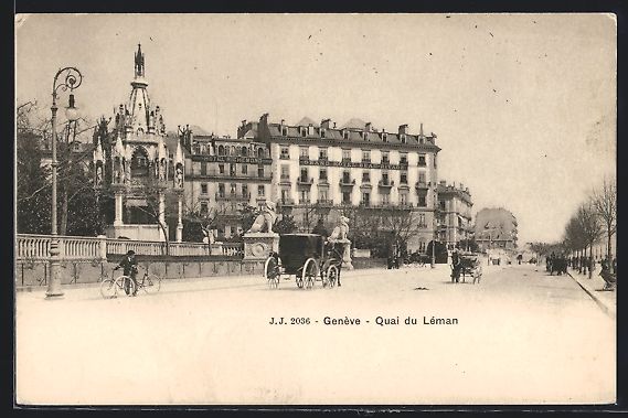 Ansichtskarten: AK Genève, Quai du Léman – Gebraucht aus Berlin von bartko-reher