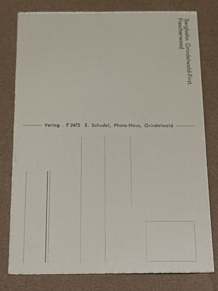 Cartoline postali: AK von Bergbahn Grindelwald First – Usato da Rümlang venduto da Kartenpost1 1