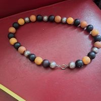 Vintage Halskette  und Silber, Herbst Look