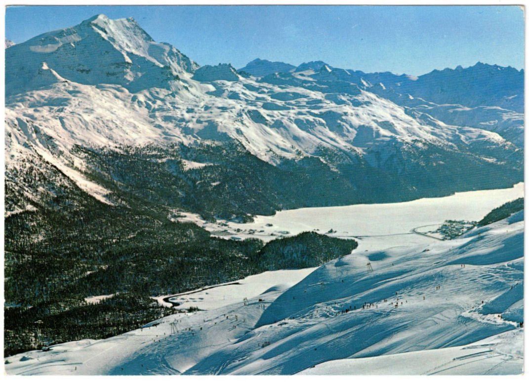 Ansichtskarten: St. Moritz - Skilift – Gebraucht aus Binningen von Mountainrider