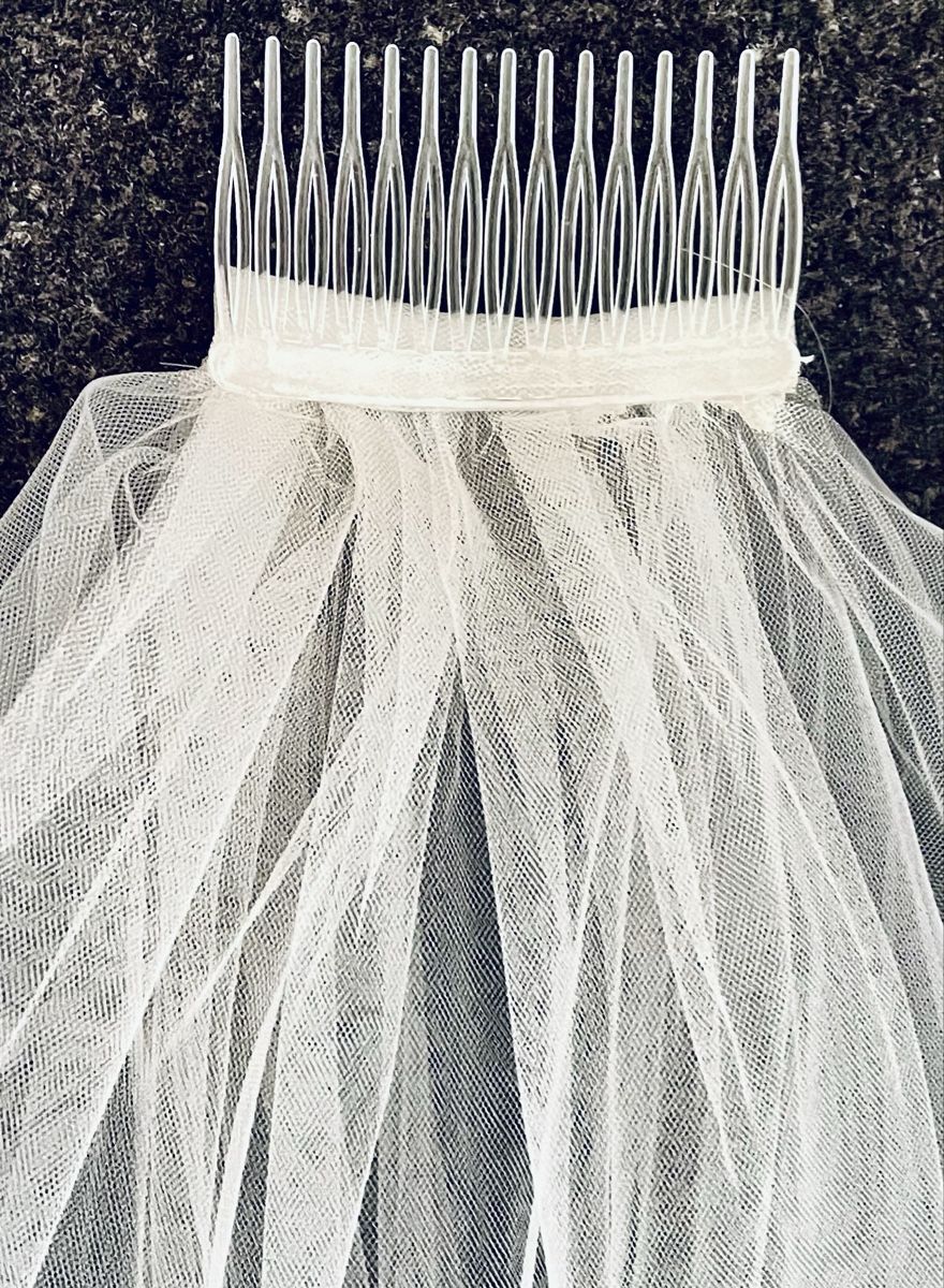 Accessori per capelli: Wunderschöner Brautschleier mit Perlen, 80cm lang – Nuovo (secondo la descrizione) da Gränichen venduto da RetoLexi 3