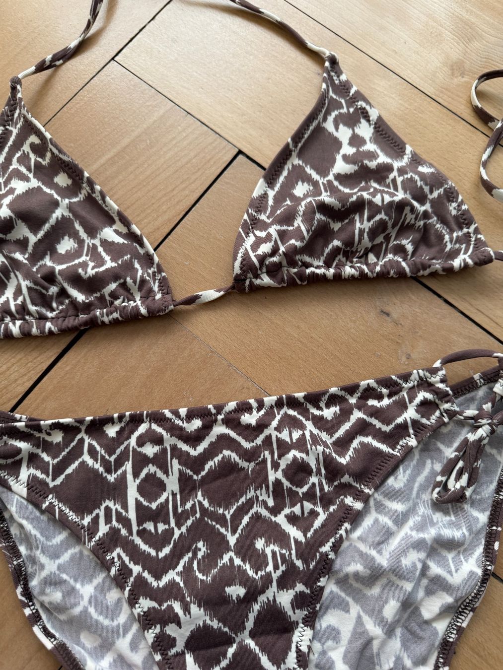 Costumi da bagno & Bikini: Bikini braun-weiss gemustert 36 – Usato da Zürich venduto da Diazaio 1