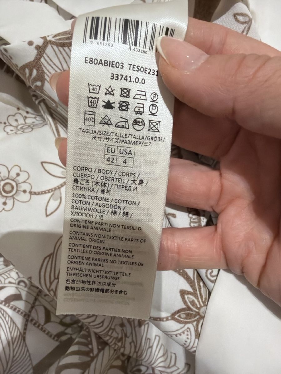 Kleider: Eleventy Hemdkleid weiss / Braun  – Neu (gemäss Beschreibung) aus Binz von Sandra830 6