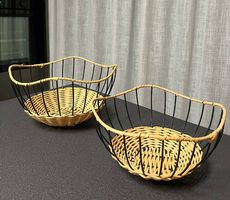 Luxe Deco 2 piece weaved basket - New!