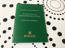ROLEX - MANUEL GARANTIE - ATT. CHRONOMETRE - SERVICE MONDIAL