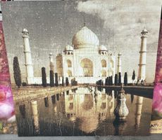 Bild Taj Mahal mit Regentropfen