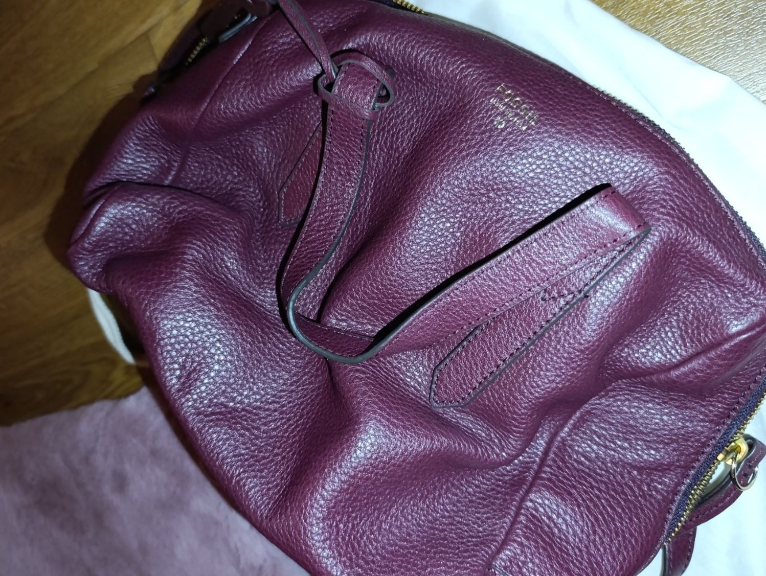 Fossil Borse da donna: Handtasche Fossil, dunkelrot – Usato da Silvaplana venduto da Suomi3101 8