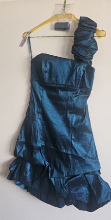 Abendkleid blau Grösse 38 neuwertig