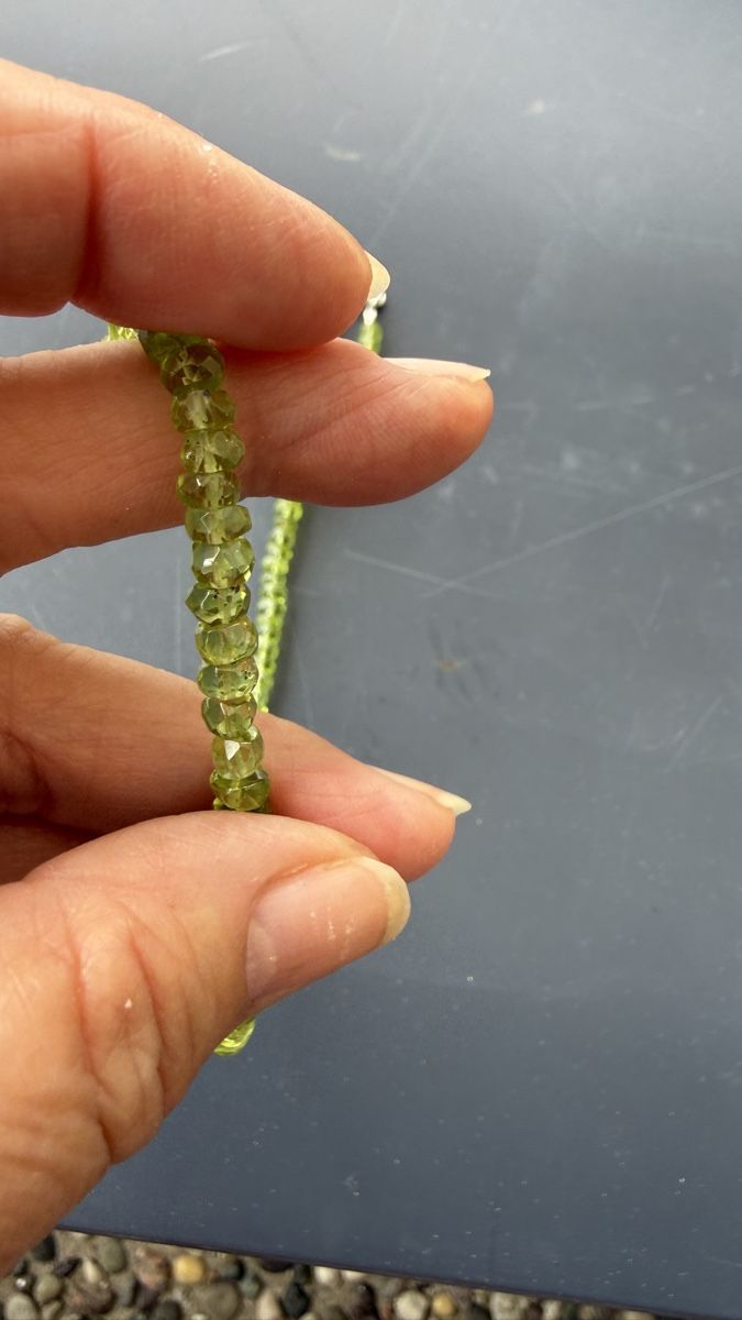 Catenine: Wunderschöne Peridot-Halskette, 47 cm – Nuovo e nell'imballaggio originale da Ebikon venduto da Leonidas2 5