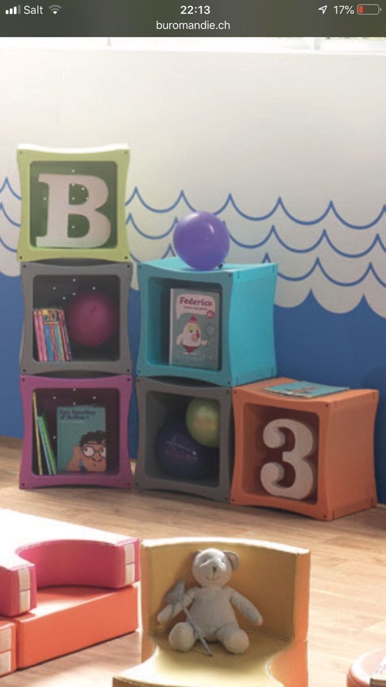 Regale: biblio, cubes, poufs modulables pro – Gebraucht aus Leytron von TipTop1912
