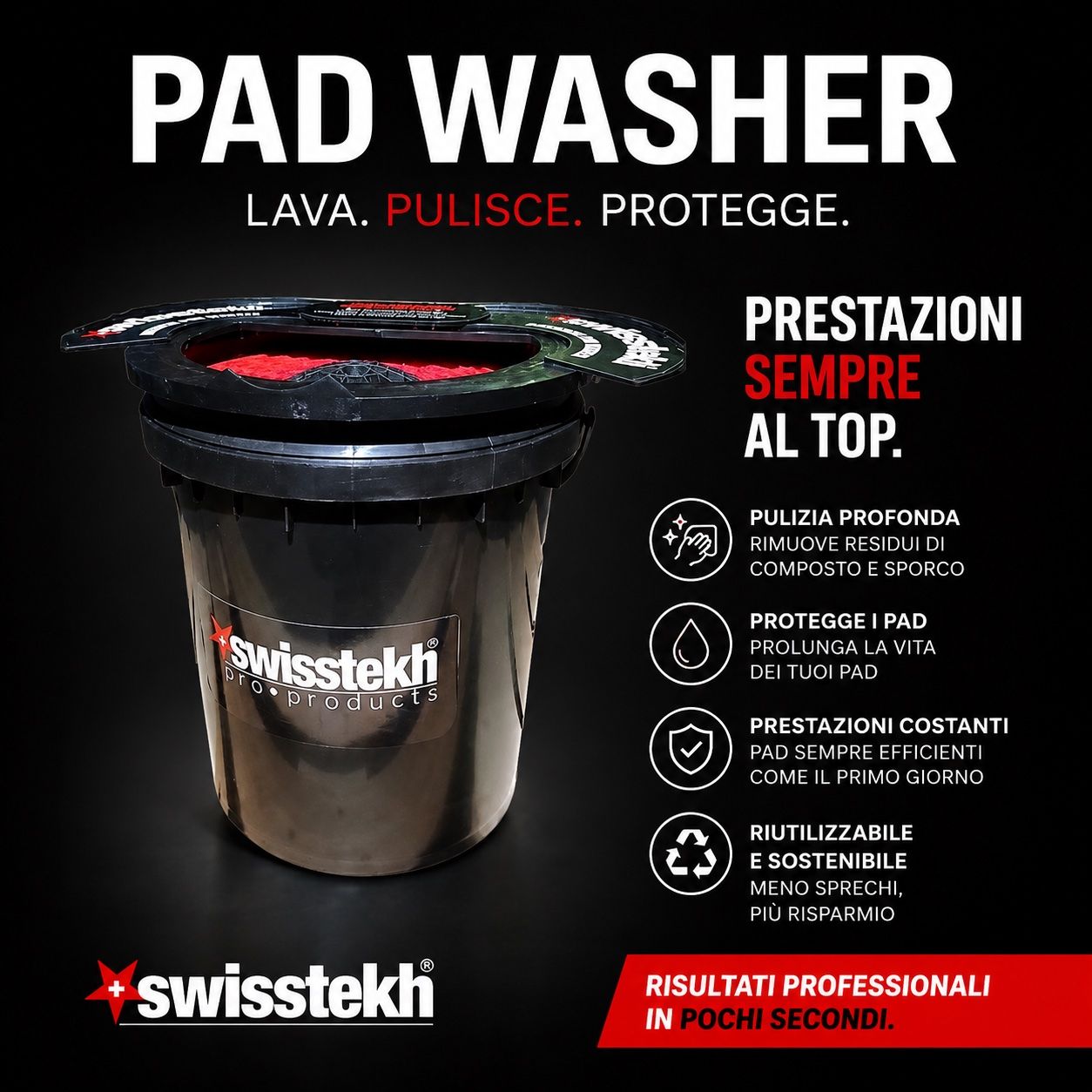 Cartoline postali: PAD WASHER - Detailing e Car Care – Nuovo e nell'imballaggio originale da Cadempino venduto da Tek.Pro.AG