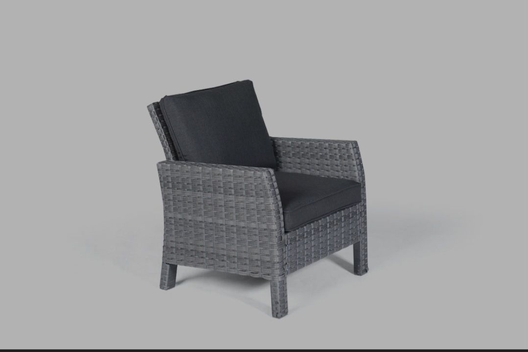 Poltrone: Rattan Sessel schwarz/grau Neu – Nuovo e nell'imballaggio originale da Wädenswil venduto da Gabinomi