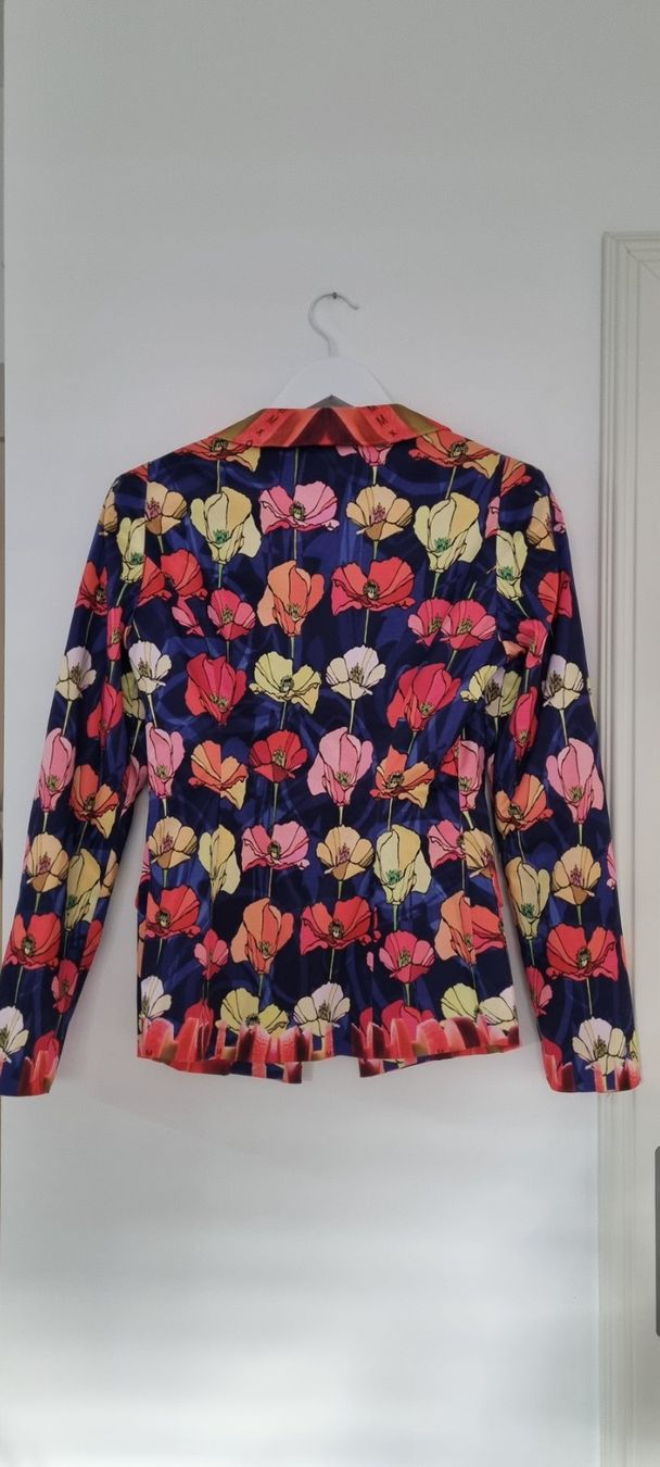 Giacche: Designer Mackenzie Mode Blazer Jacke, Gr. 34, Blumenmuster – Usato da Weiach venduto da lor_f6sn 1