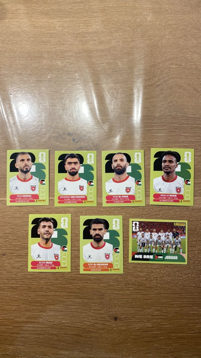 Panini Carte collezionabili: Panini Sticker - JOR - 7 Stickers – Nuovo (secondo la descrizione) da Adliswil venduto da didoli