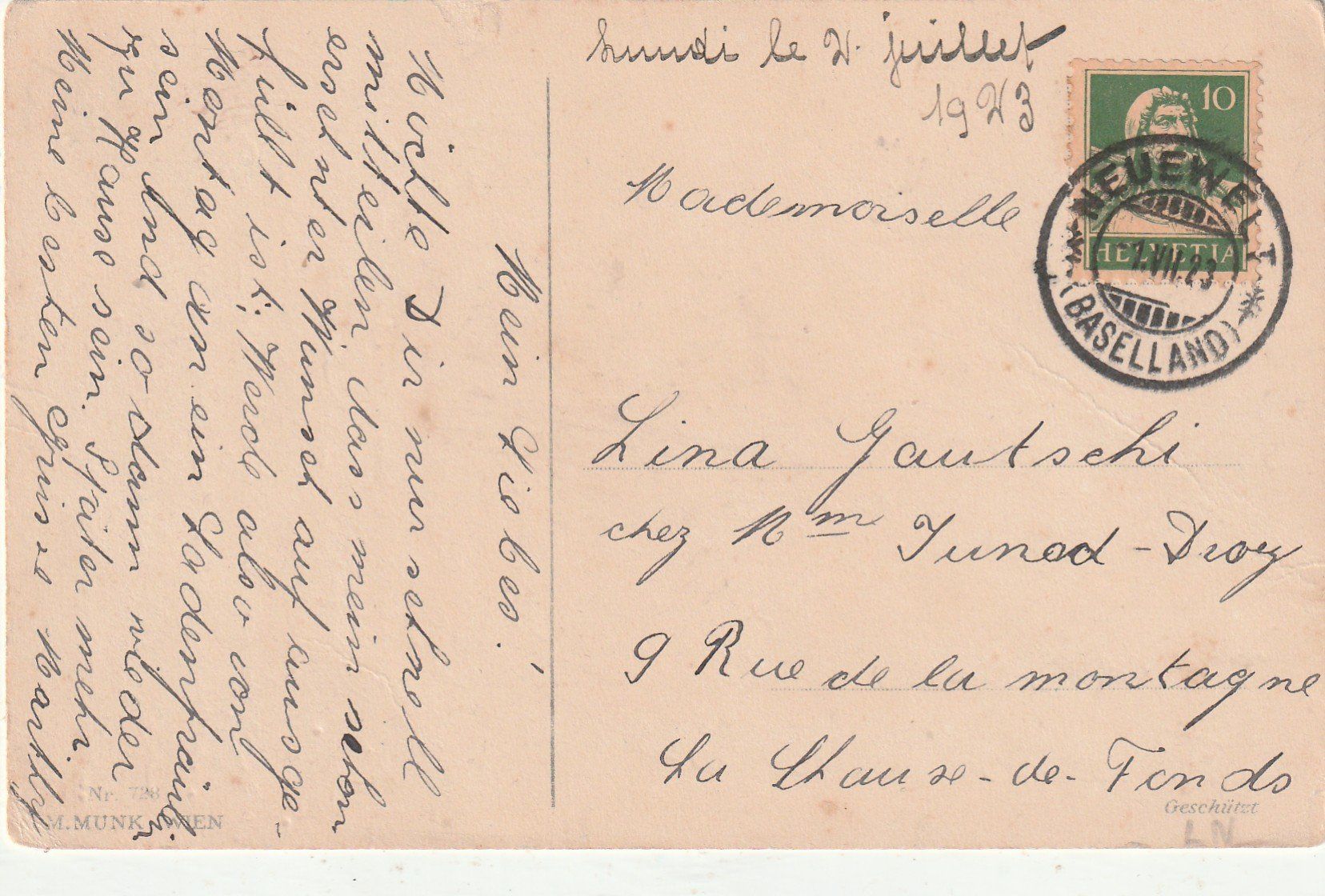 Cartoline postali: Kinderkarte um 1923 – Usato da Lumbrein venduto da made02 1