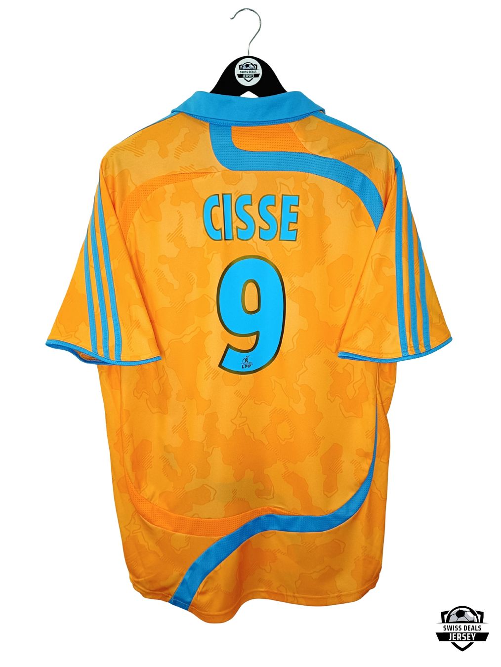 Adidas Canottiere & Pantaloni: CISSE #9 Original Marseille 2007-08 Third Trikot – Usato da St-Léonard venduto da SwissDealsJersey