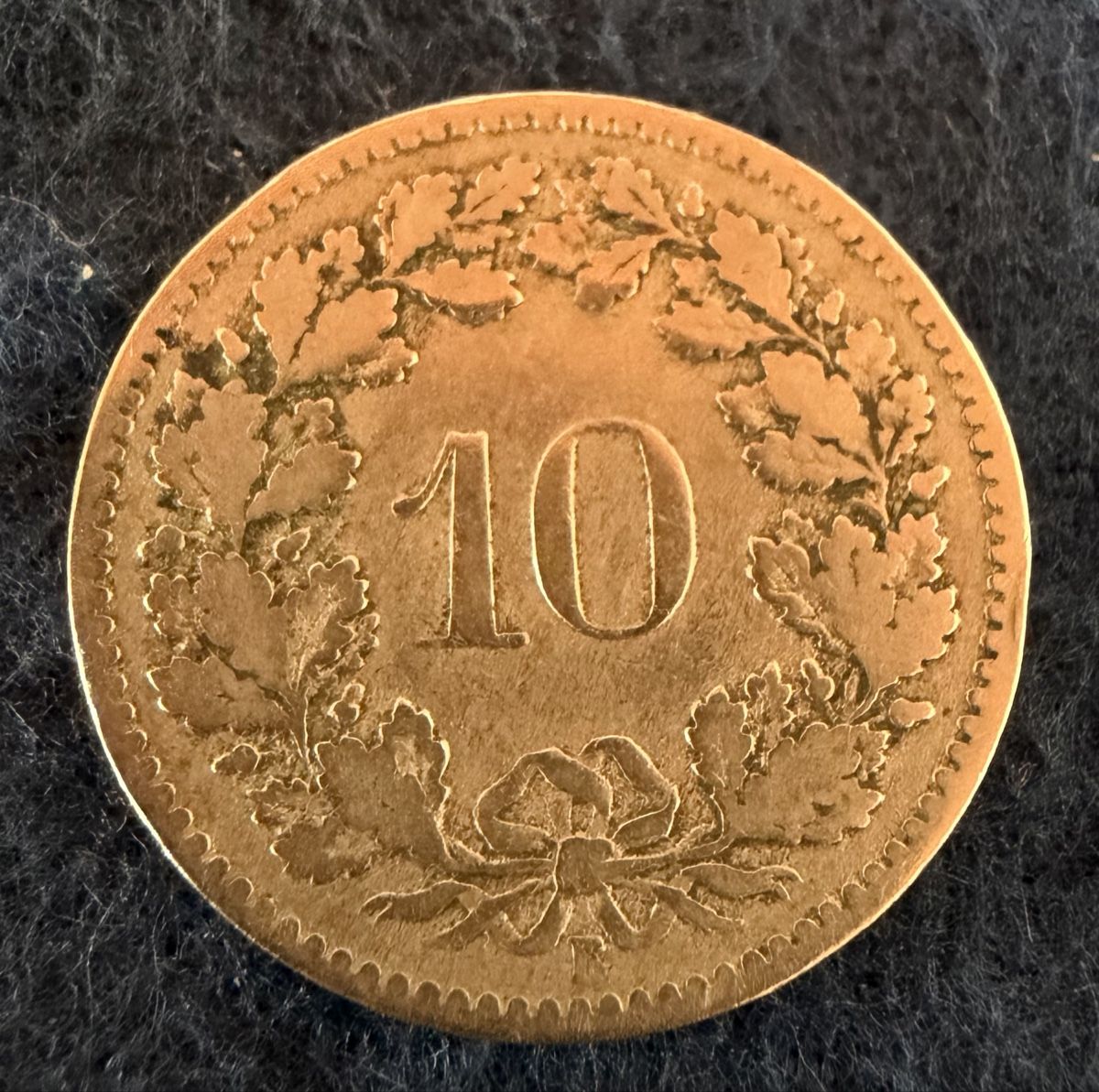 Tutti le monete: 10 centimes Suisse de 1885 – Usato da Châtillon JU venduto da swisshashashin 1