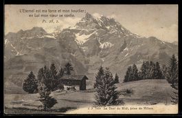 AK Villars, La Dent du Midi, prise de Villars