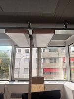 4× Regent Büro-Stehleuchte LED / Direkt-Indirekt