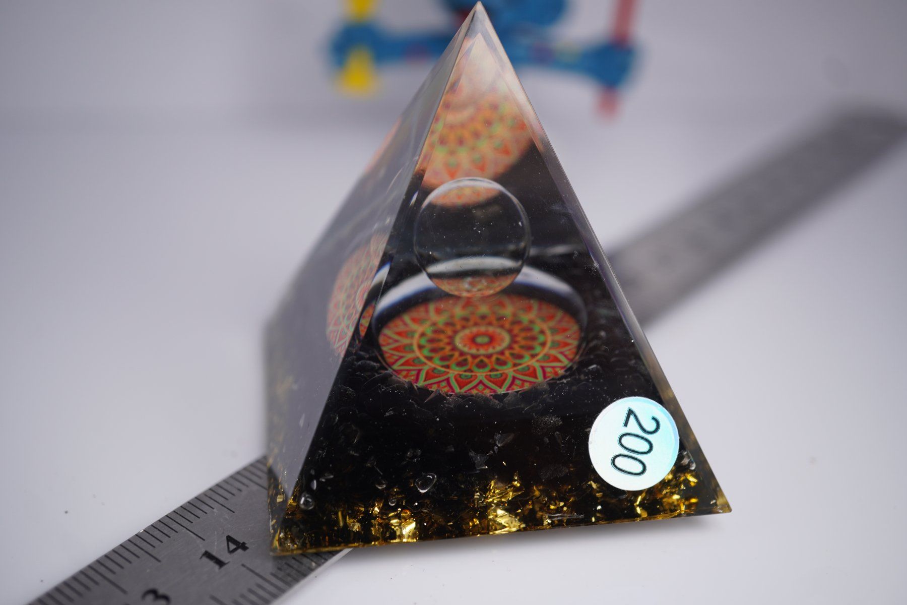 Minerali & Pietre curative: Obsidian  Kristall     Orgonit - Pyramide 5 cm  ab 6.-  !! – Nuovo e nell'imballaggio originale da Eschenbach SG venduto da topstone 1