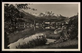 St. Moritz, Bad, Blick über den See zum