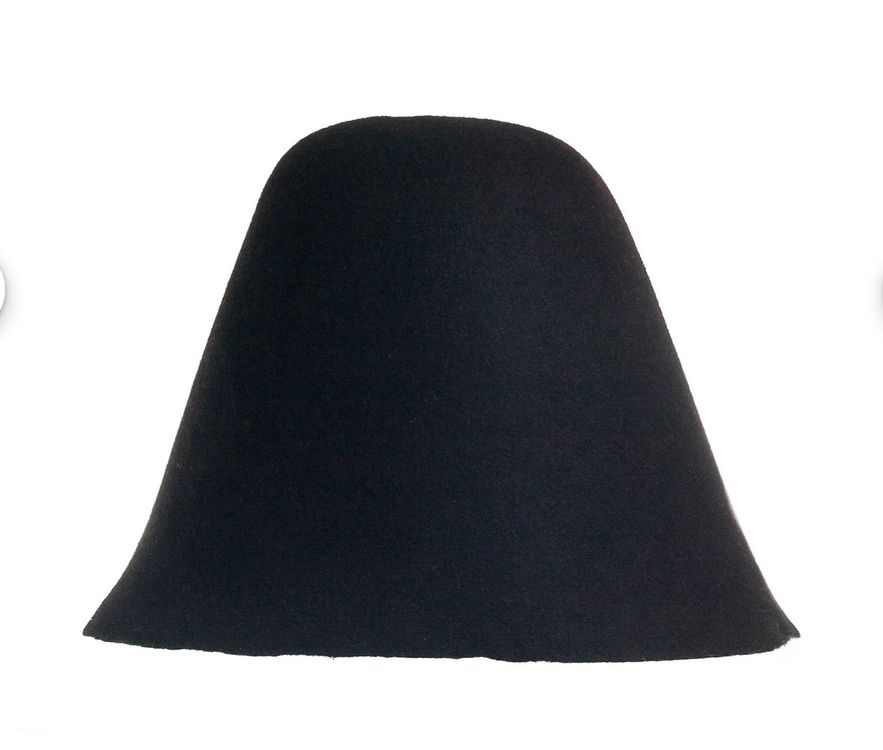 Wollfilz Kegel Hutrohling - 27cm Millinery Kapuze Weihnachtsrot One Size