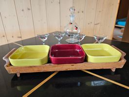 Vintage Teak Apero Set von ANRI Form, Made in Italy