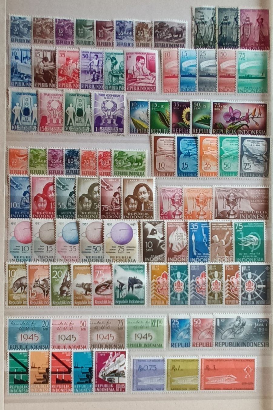Alle Briefmarken: Indonésie – Gebraucht aus Martigny von Rosseline 1