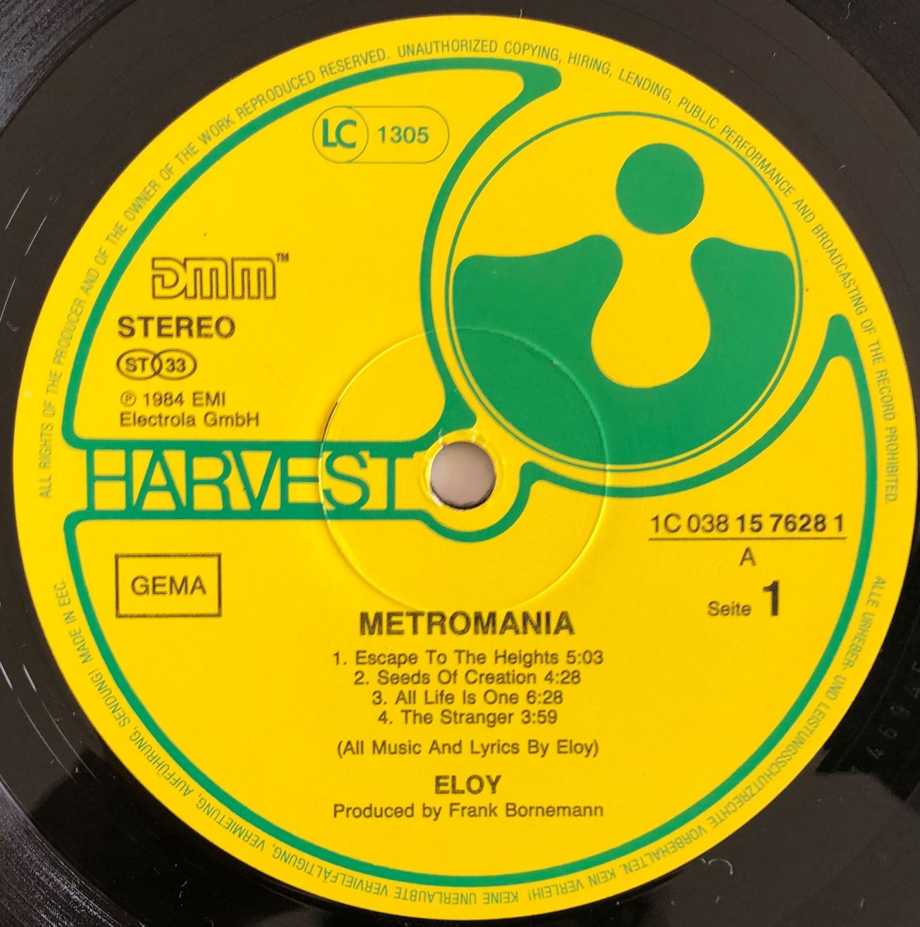 Schallplatten: ELOY - METROMANIA – Gebraucht aus Poliez-Pittet von Newtown-Records 3