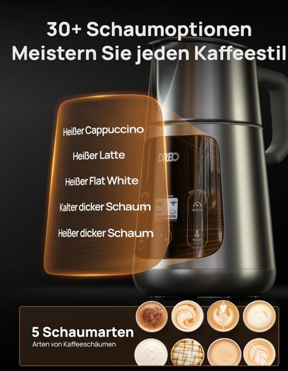 Appareils de cuisine: Dreo BaristaMaker Milchaufschäumer / Milchschäumer – D'occasion à Neuhaus SG par LENZ30 4
