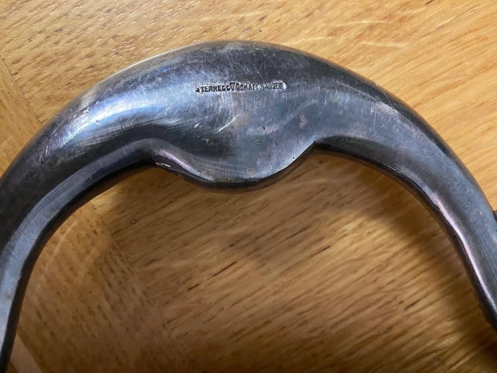 Servierplatten: Vintage Serviertablett, Silber, Rechteckig, mit Griffen – Gebraucht aus Lohn SH von Winter03 4