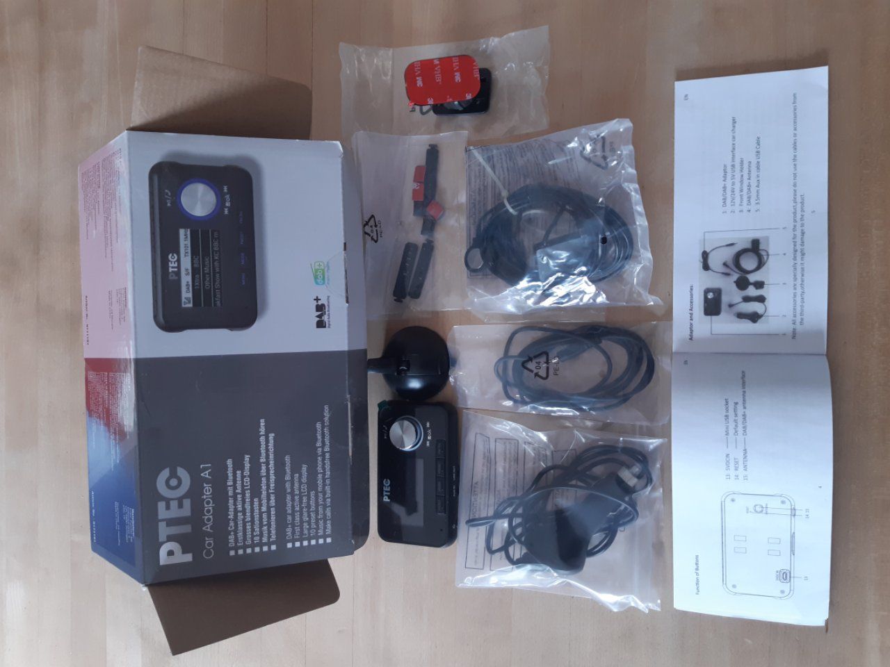 Adattatori: PTEC A1 DAB+ Car-Adapter / Autoradio Adapter – Usato da Fribourg venduto da danube 1