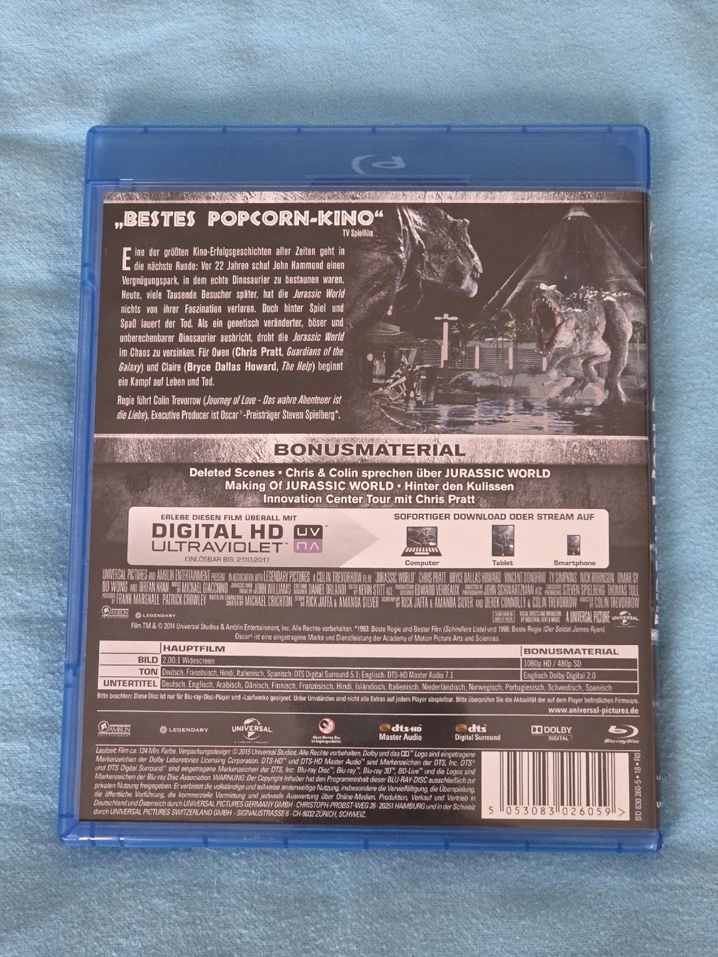Tutti i DVDs: Jurassic World - Blu- ray – Usato da Henau venduto da mdt_qmr7 2