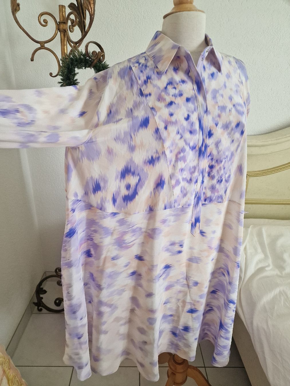 Roberto Cavalli Vestiti: Roberto Cavalli Seiden Blusenkleid overseis – Nuovo (secondo la descrizione) da Oberglatt ZH venduto da Alischa1 3