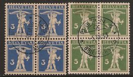 1933 ; Nr. 182z + 183z im Viererblock, KP 340.--
