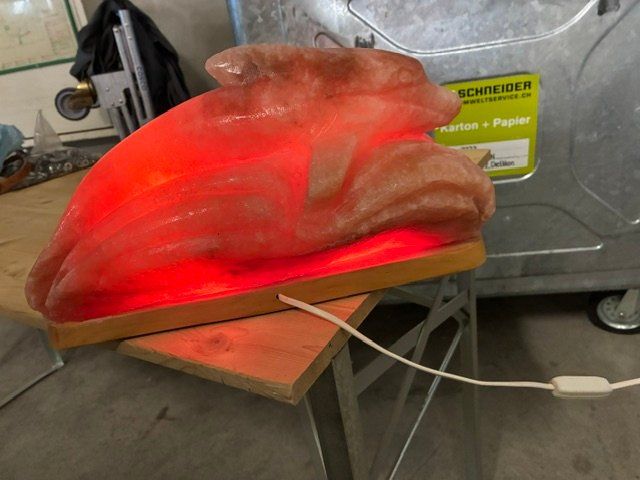 Minerali & Pietre curative: Salzkristalllampe Delfinlampe – Usato da Volketswil venduto da Schnieke