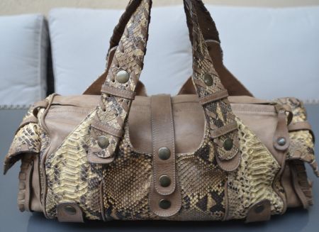 Chloé Tasche Pythonleder / sac cuir de python