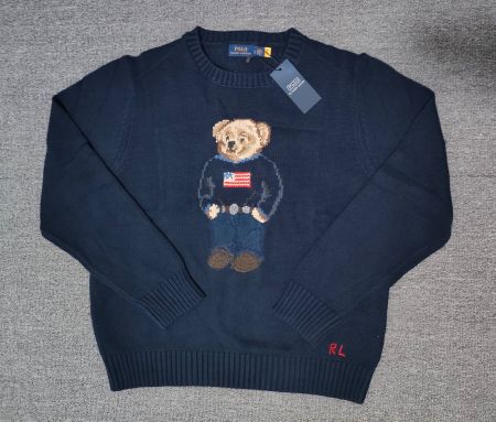 Polo Ralph Lauren Pullover Teddybär grün Grösse M neu