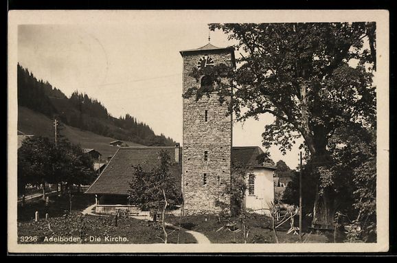 Cartoline postali: AK Adelboden, Die Kirche – Usato da Berlin venduto da bartko-reher