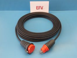 20m T15 IP55 10A Gummi Verlängerungskabel 5x1.5mm2 H07RN-F