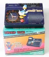 Vintage UKW/MW Donald Duck Radio Wecker Lampe NOS Lenco